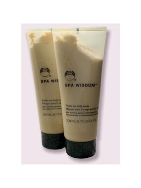 The Body Shop 2 bottles Spa Wisdom Purify Me Body Mask 6.75 new rare